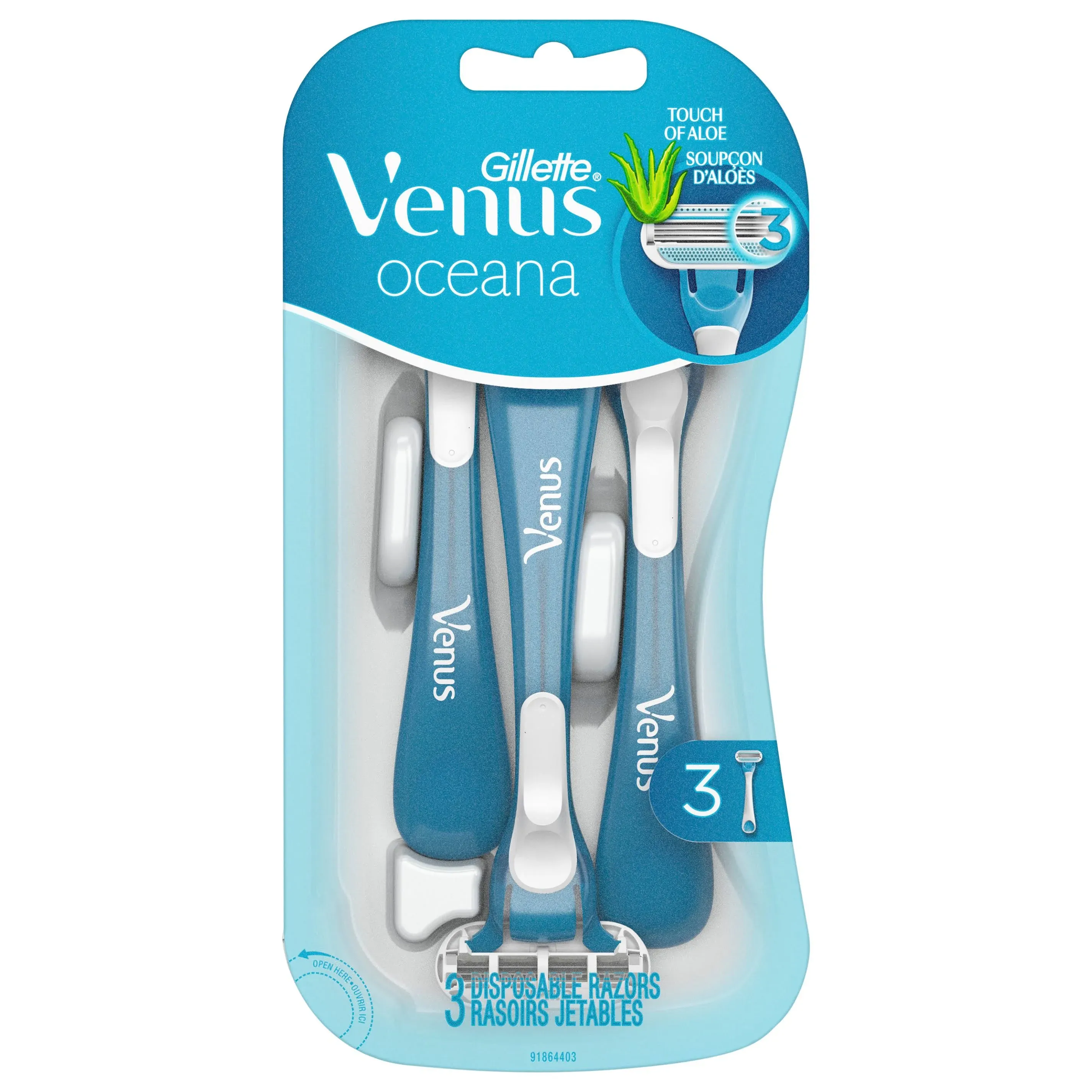 Gillette Venus Oceana Disposable Razors - 3 pack