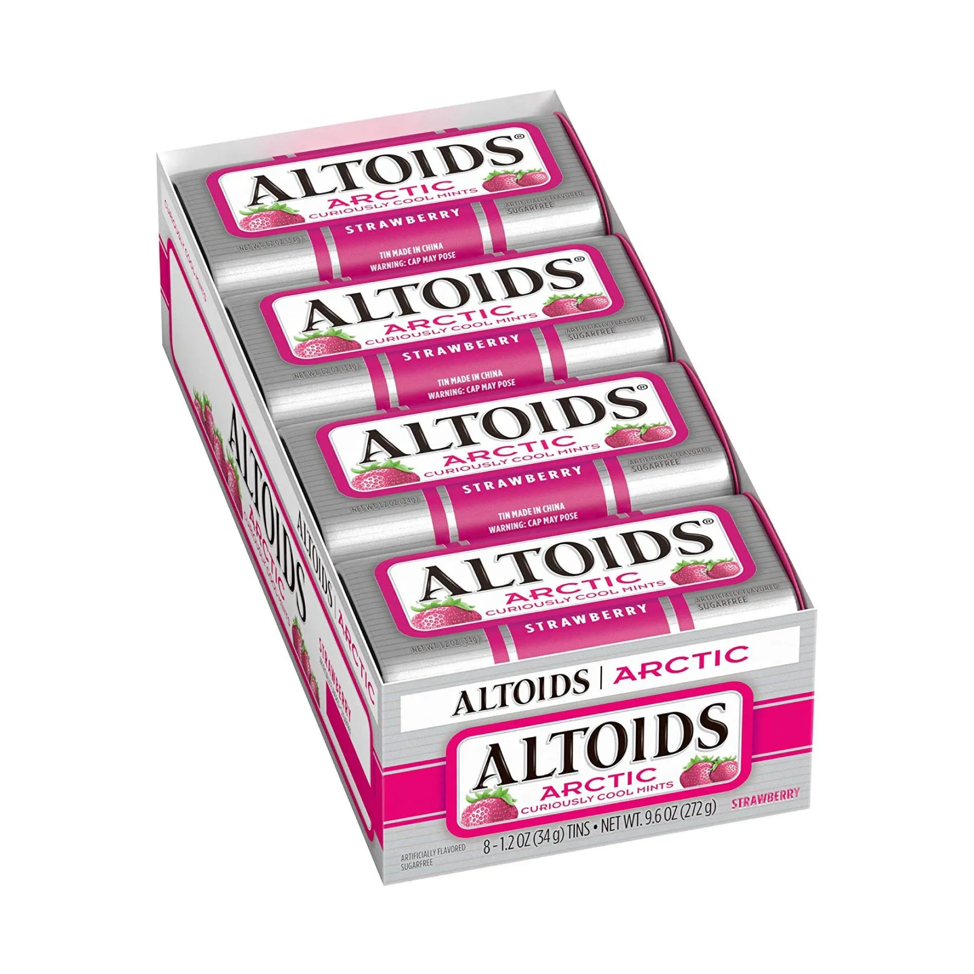 Altoids Arctic Strawberry Mints, 1.2 Ounce (8 Packs)  