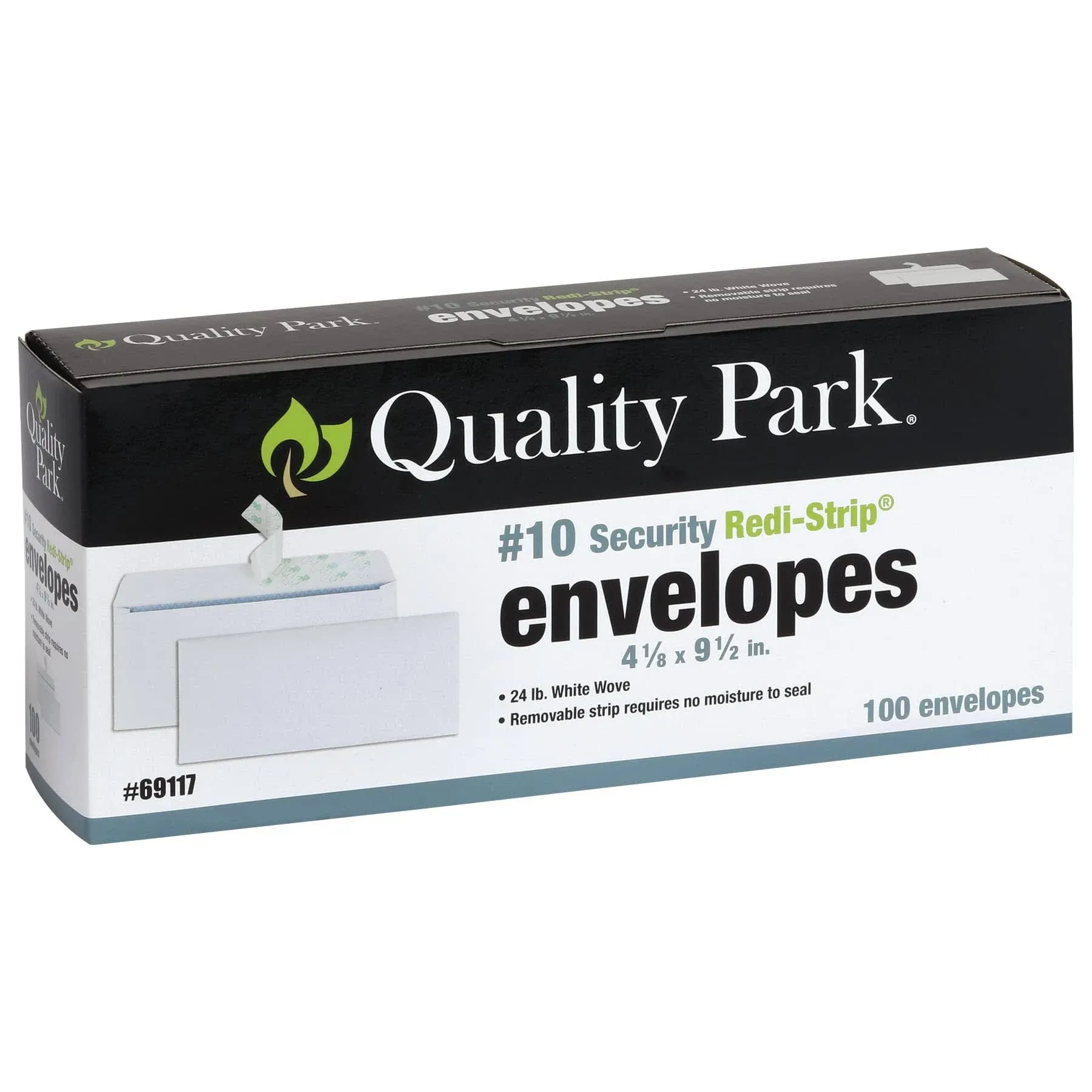 Quality Park #10 Self-Seal Security Envelopes Security Tint and Pattern Redi ...