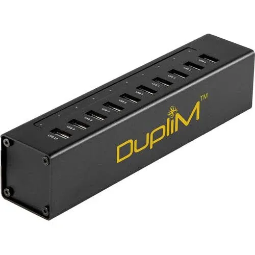 DupliM 1:10 USB 3.0 Flash Drive Duplicator Computer Connected for Mac and PC