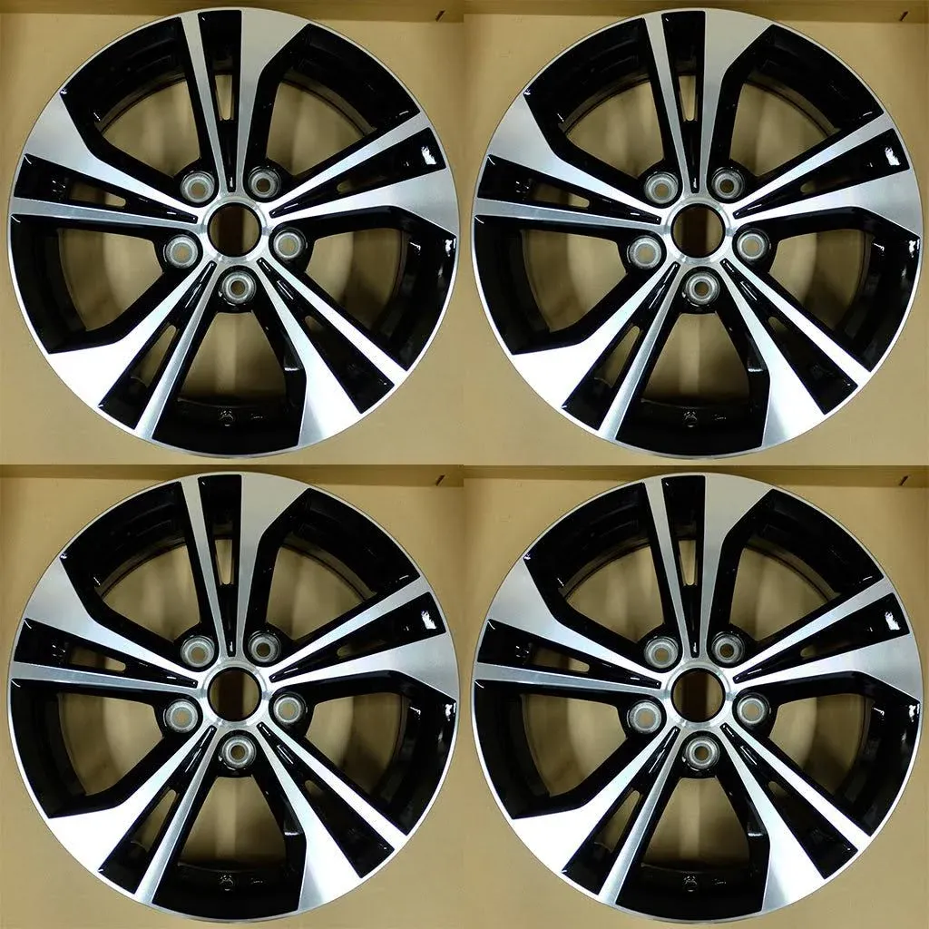 16&#034; 🔥 4Pcs Machined Black Wheels For Nissan Sentra 20-22 OEM Quality Rim 62822