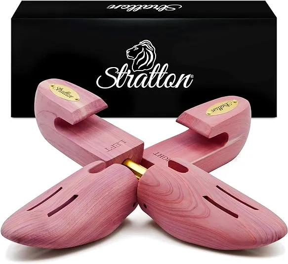 Stratton Cedar Shoe Trees for Men | Shoe Trees for Women, Shoe Trees for Sneakers, Shoe Widener, Shoe Shaper | Grown in USA