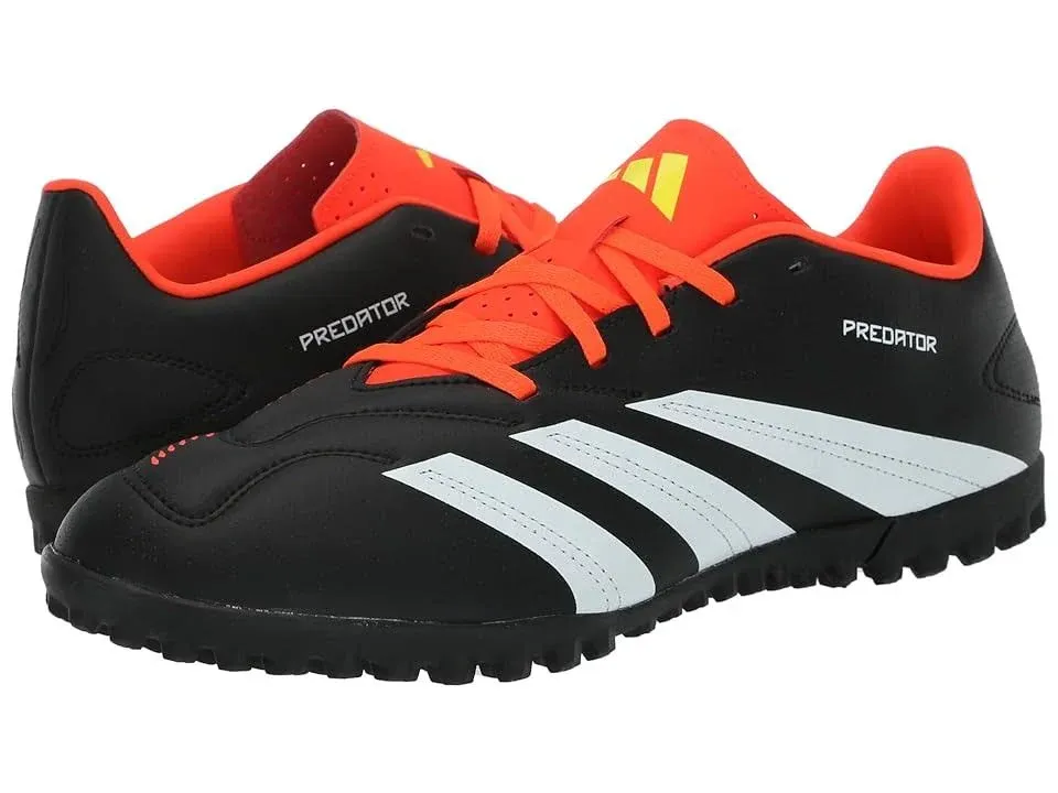 Adidas Predator 24 Club Turf Shoes Black/White/Solar Red : Men's 11.5 Medium