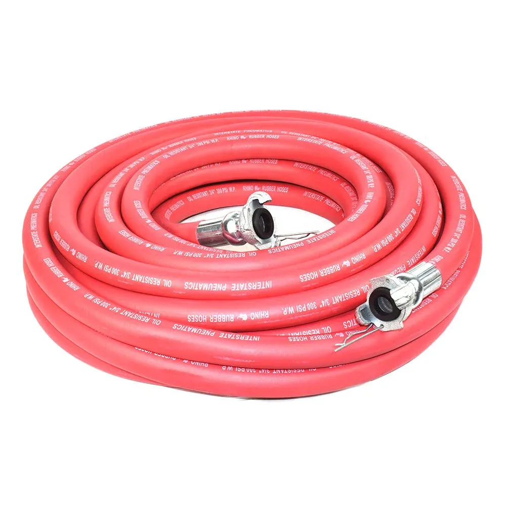 Jack Hammer Rubber Hose Red Rhino 300 3/4 PSI HJ19-100E Inch 100 Feet 3/4&#034; Duty