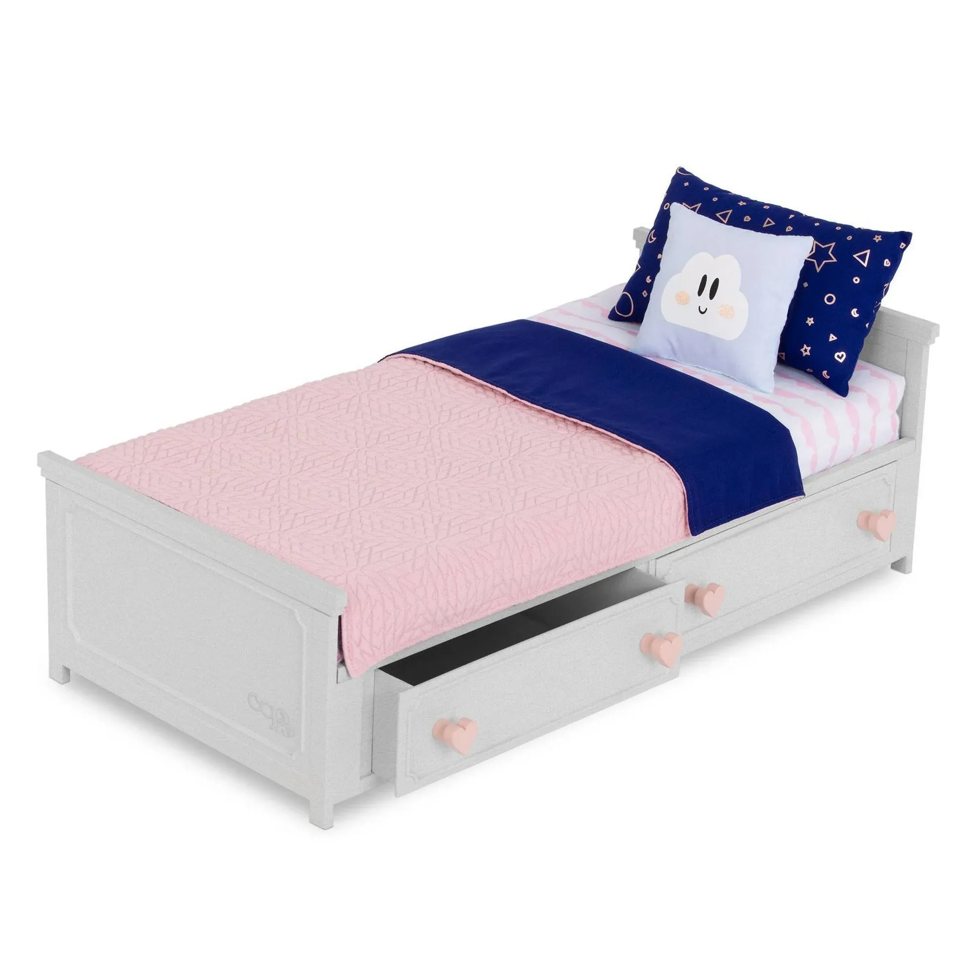 Our Generation Starry Slumbers Platform Bed Furniture Accessory Set for 18&#034;