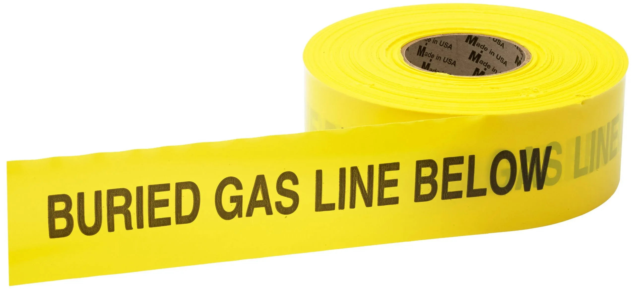 Mutual 17783 Polyethylene Non Detectable Underground GAS Line Marking Tape, 4.5 ...