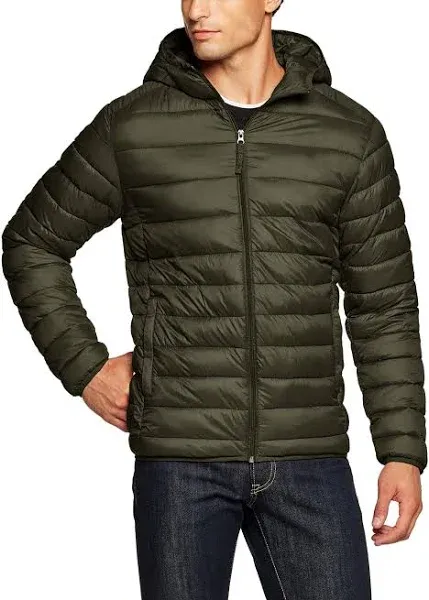 TSLA Men&#039;s Lightweight Packable Accent Puffer Jacket, Water-Resistan<wbr/>t Winter Jac