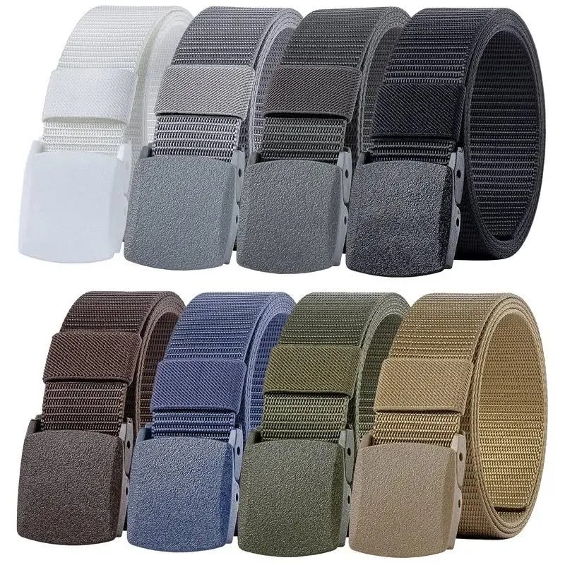 Ginwee 8 Pack Nylon Military Tactical Plastic Buckle Belt Webbing Canvas Outd...