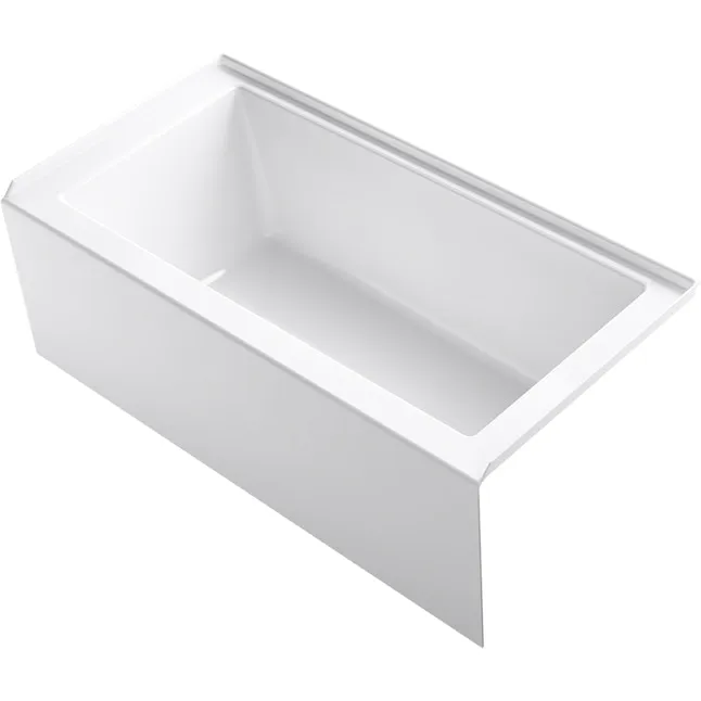 Underscore 60 in. x 30 in. Soaking Bathtub with Right-Hand Drain in Ice Grey