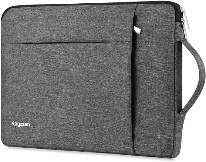 15 15.6 16 Inch Laptop Sleeve Case Waterproof Shockproof Notebook Bag Compatible with MacBook Pro 16 15/ Dell XPS 15/ Surface Laptop 15/ Chromebook Dell HP Lenovo Acer Asus Samsung - Gray