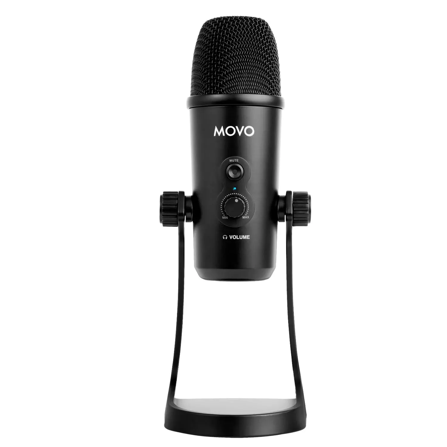 Movo UM700 Desktop USB Microphone for Computer with Stand &amp; Four Pickup Patterns