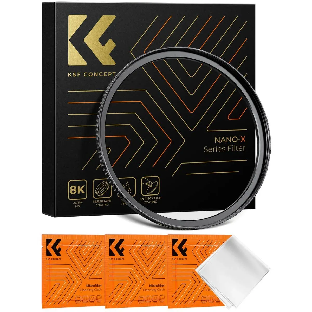 Kentfaith 49-58mm Brass Filter Adapter Ring, Step-Up Ring Compatible with All 49mm Camera Lens & 58mm Filters