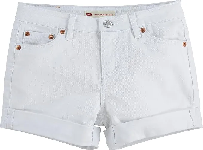 Levi's Girls' Girlfriend Fit Denim Shorty Shorts