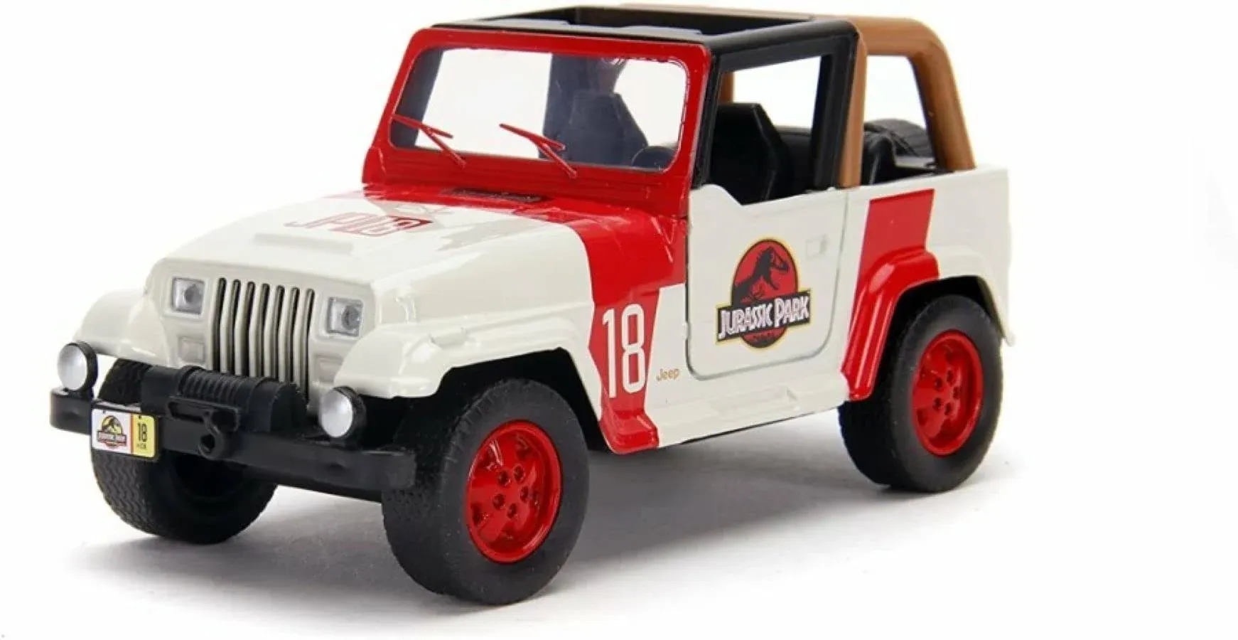 Jurassic World - 1992 Jeep Wrangler 1:32 Scale Diecast Hollywood Ride