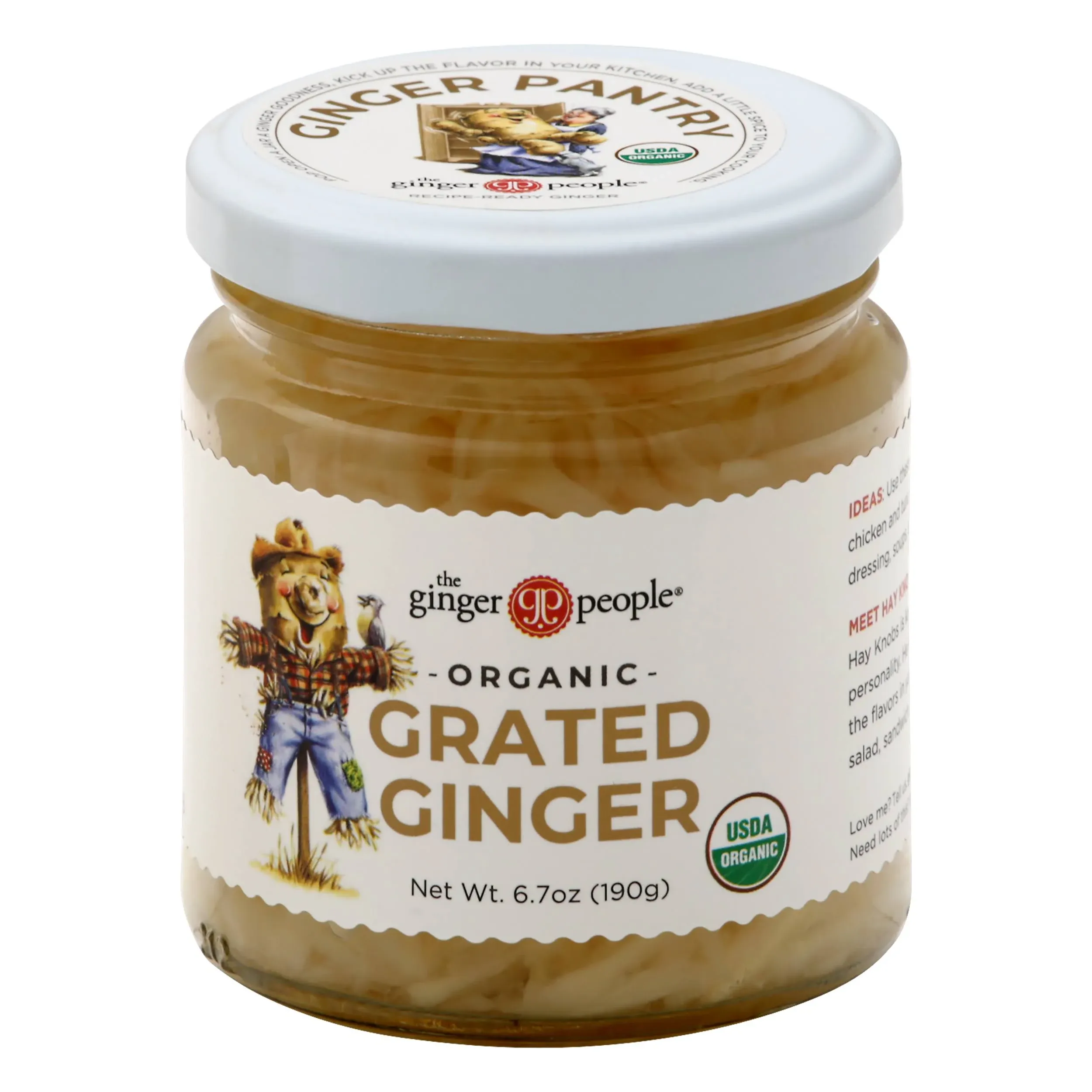 The Ginger People Organic Grated Ginger, No Artificial Ingredients, 6.7 oz (Pack of 1)