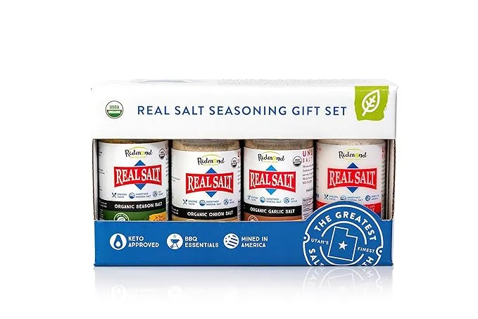 Redmond Real Sea Salt - Natural Unrefined Organic Gluten Free, Seasoning Set (1 Pack)