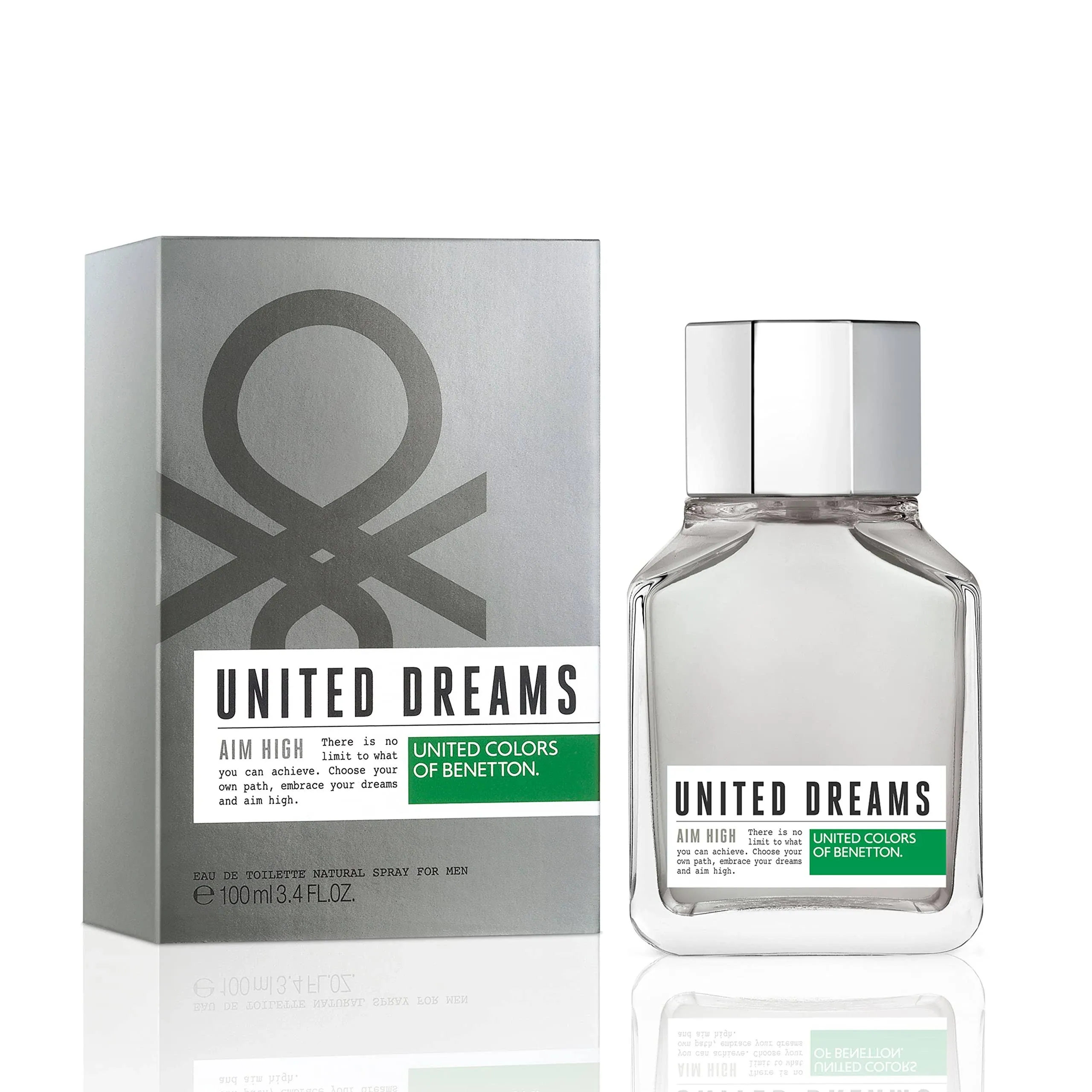 United Dreams Aim High by Benetton Cologne for Men 3.4 oz New in Box