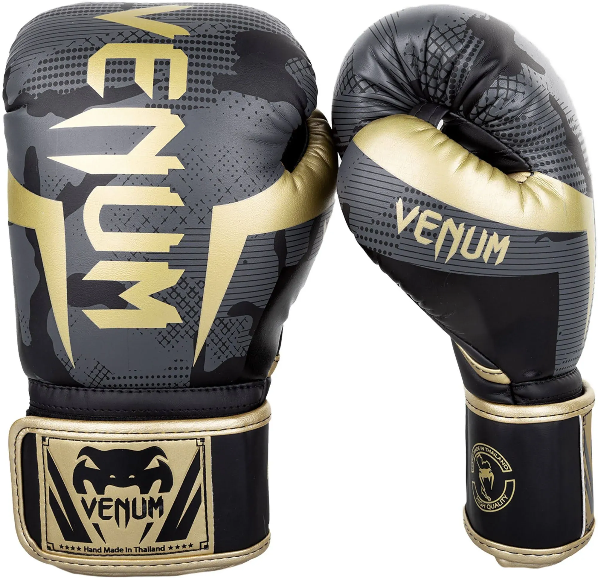 Venum Elite Boxing Gloves - Black/Gold