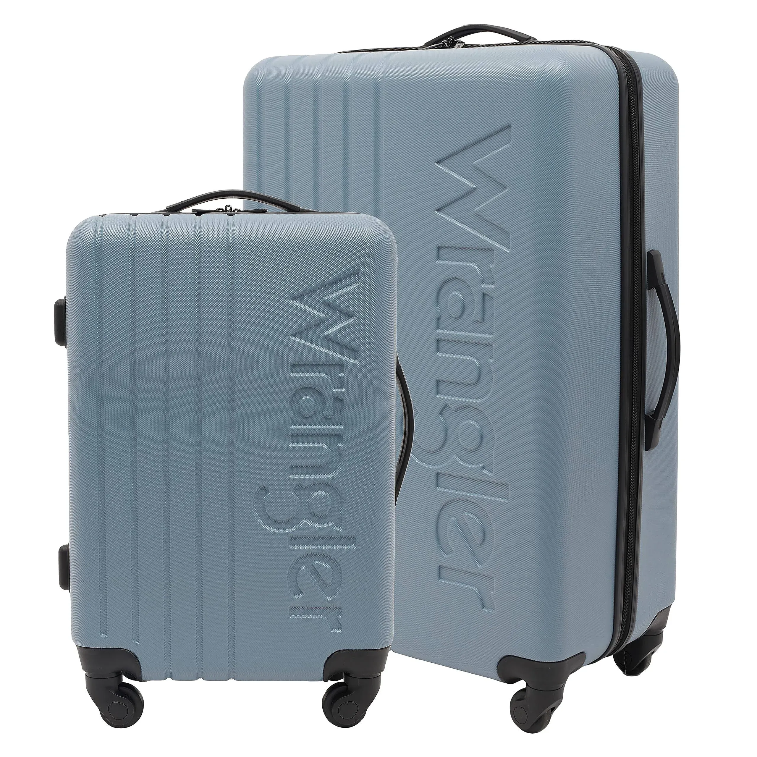 Wrangler 2-Piece Luggage Set with 360° 4-Wheel System WR-A1602-010 (Winter Sky)