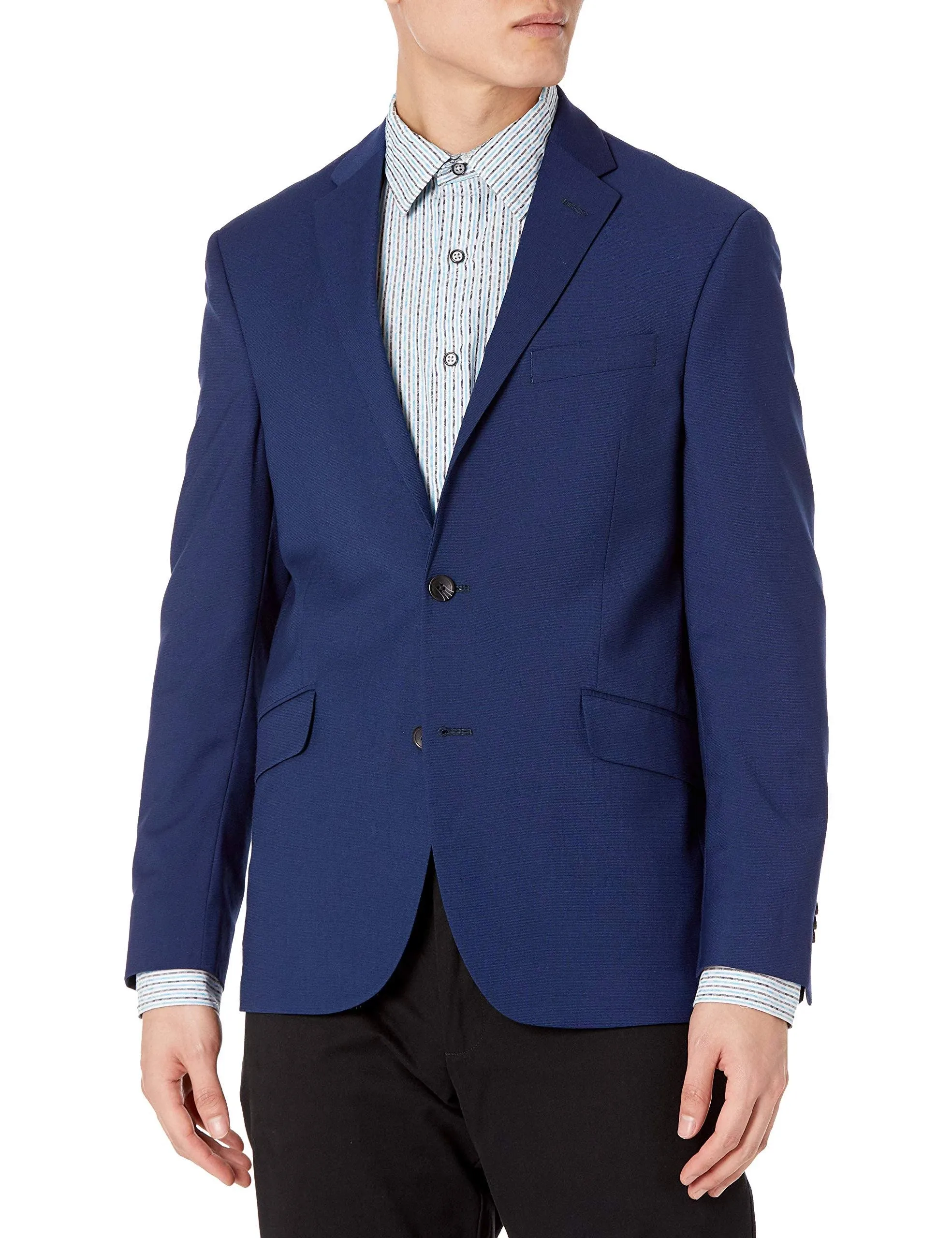 Kenneth Cole Reaction Techni-Cole Suit Separate Stretch Pants - Blue