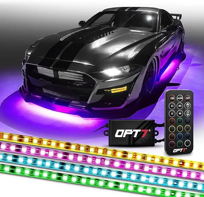 AURA Flexible LED DreamColor Underglow Lighting Strip Kit w-Remote