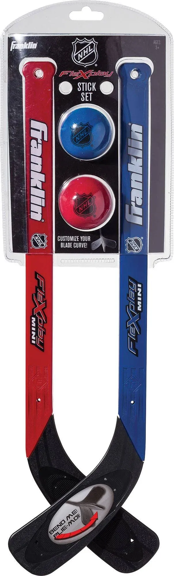 Franklin Sports NHL FLEXPLAY 2 - Player Stick Ball Set