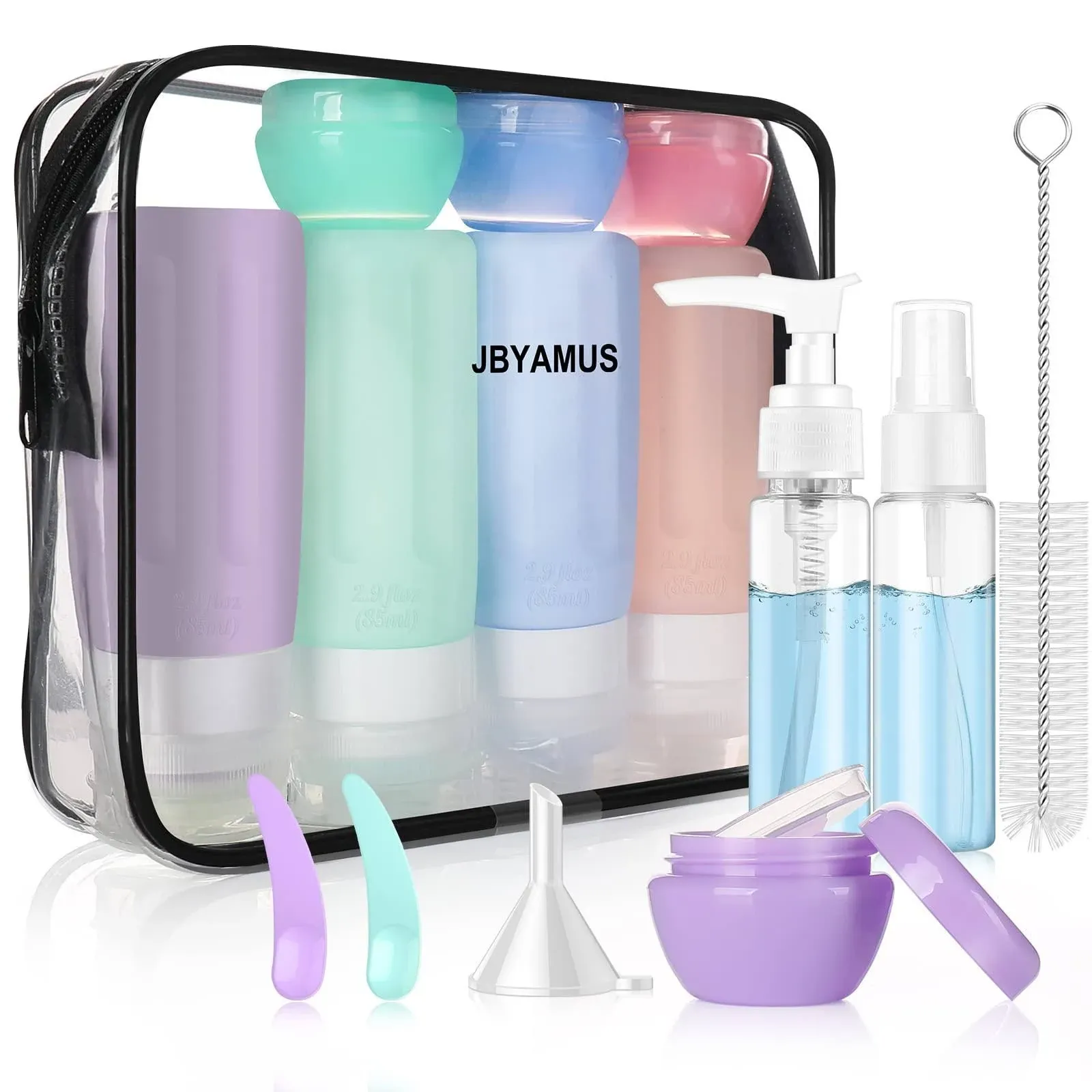 JBYAMUS 16 Pcs Silicone Bottles Set