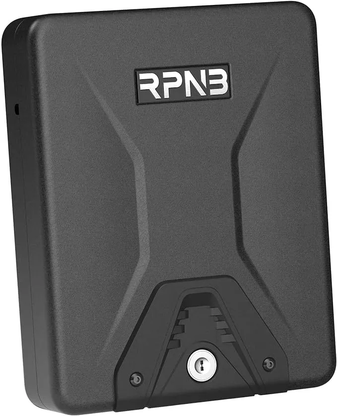 RPNB Gun Safe, Security Safe Lock Box, Portable Safe, Handgun Safe, Key Lock Box