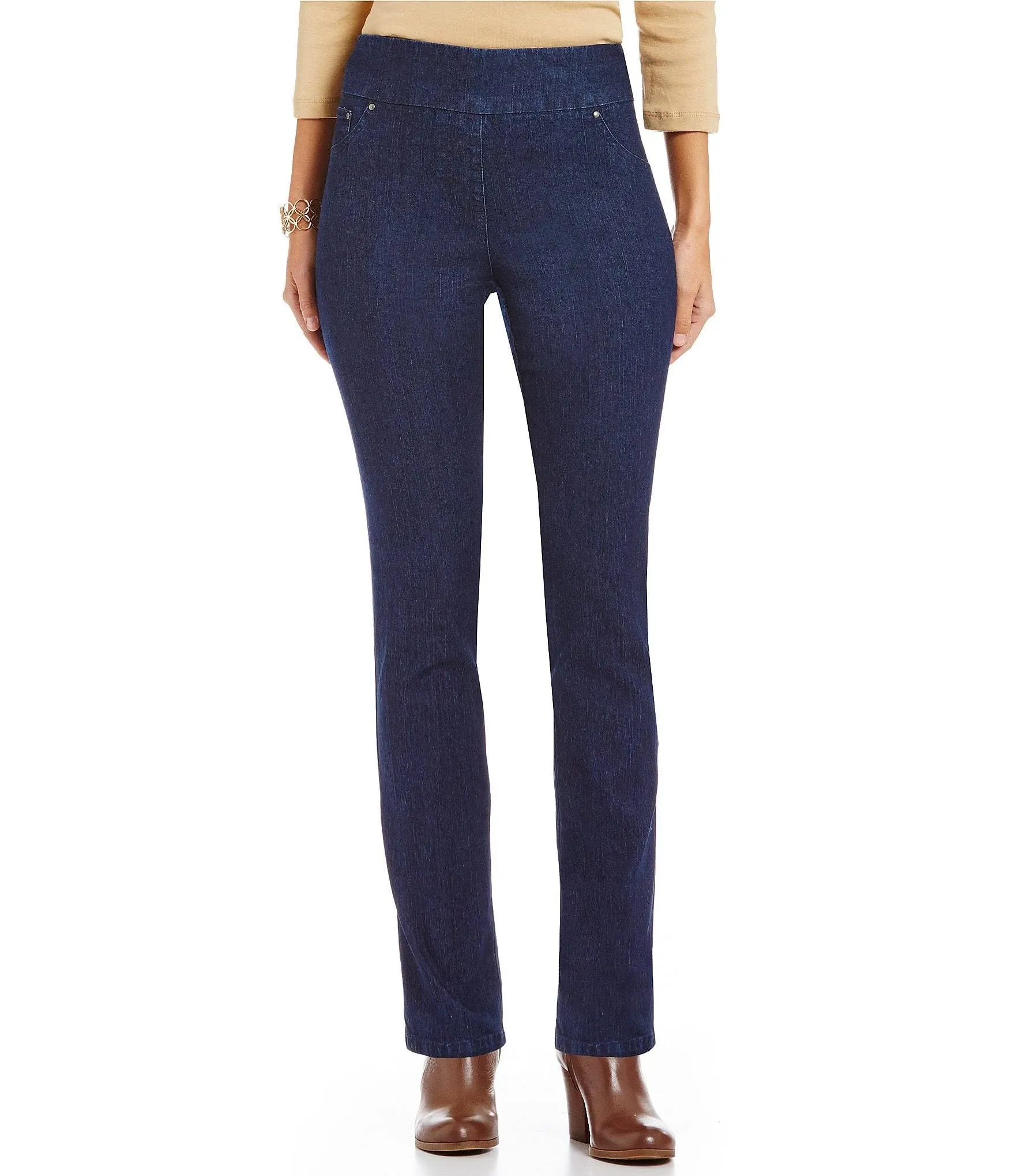 Women's Stretch Faux Pocket Jeans