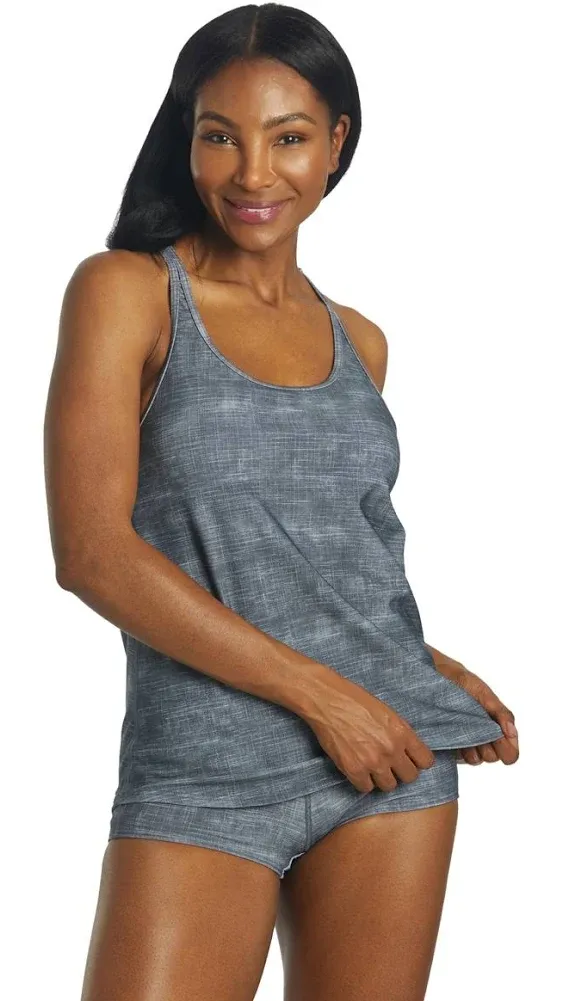 TYR Ttafsb7a Women's Sandblasted Taylor Tank - Grey, 6