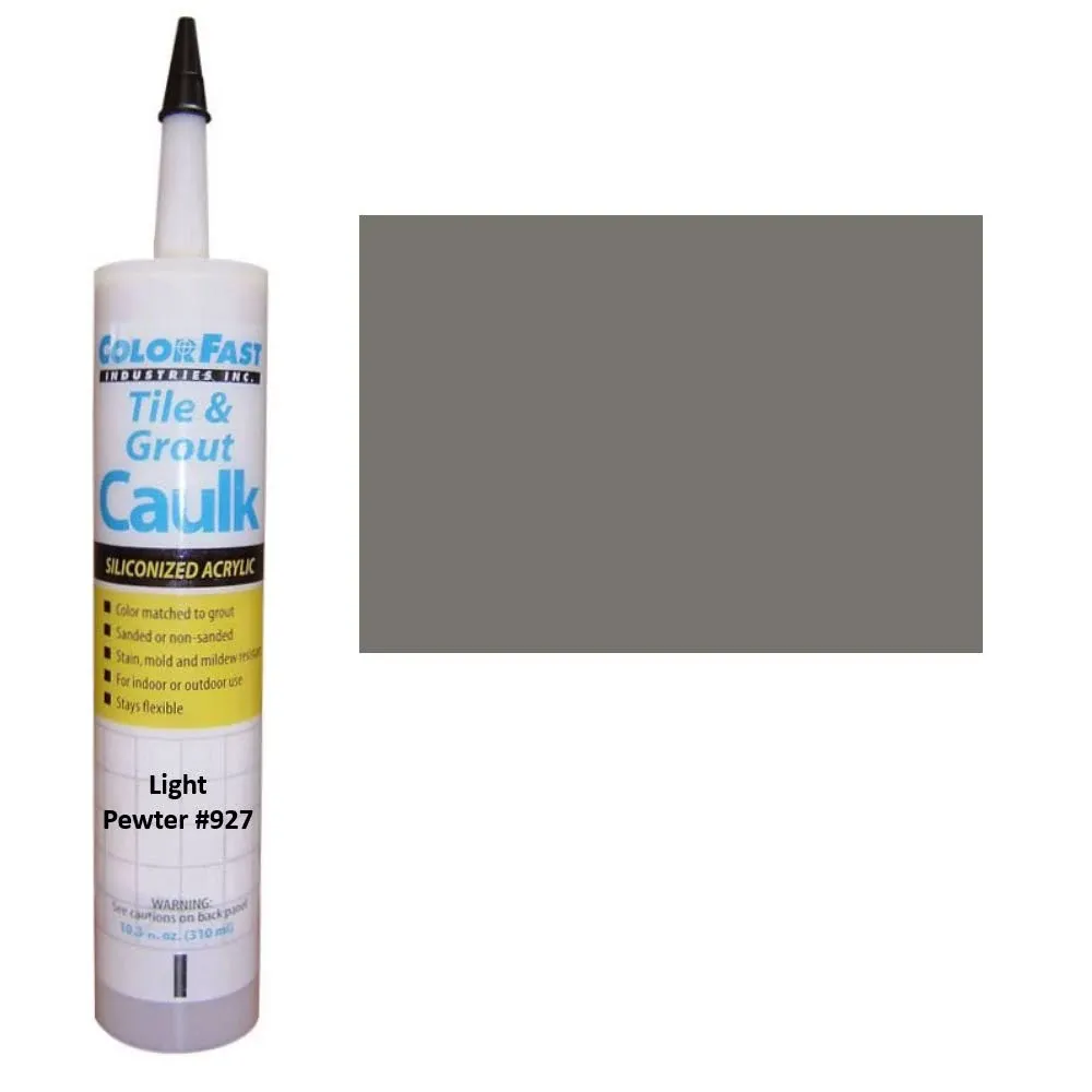 Colorfast Latex Colored Caulk - Tec Color Line: Light Pewter Unsanded, Gray