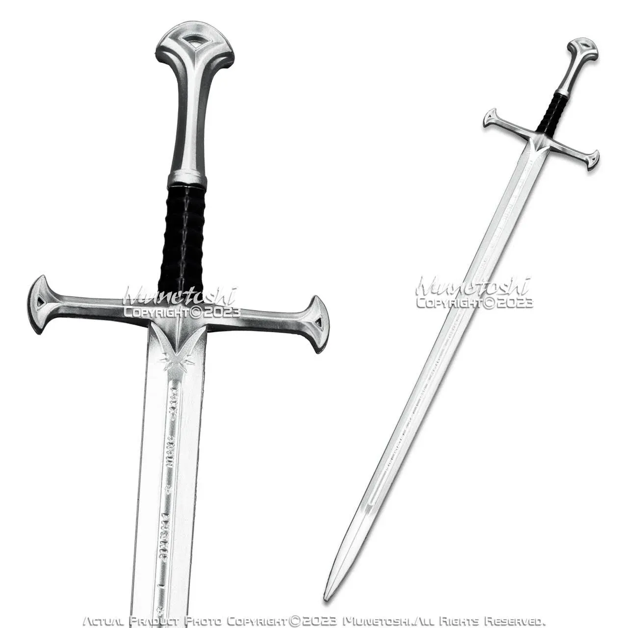 Munetoshi 41” Foam Anduril Long Sword Aragorn King Rings Fantasy Medieval Cosplay Costume