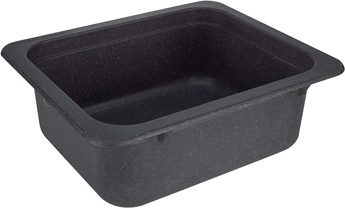 RecPro RV Sink | 15" X 13" RV Bathroom Sink | RV Bar Sink | White or Granite | Camper Sink | RV Kitchen Sink (Black Granite)