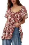 Free People Women&#039;s Kauai Getaway Printed Tunic Top size S