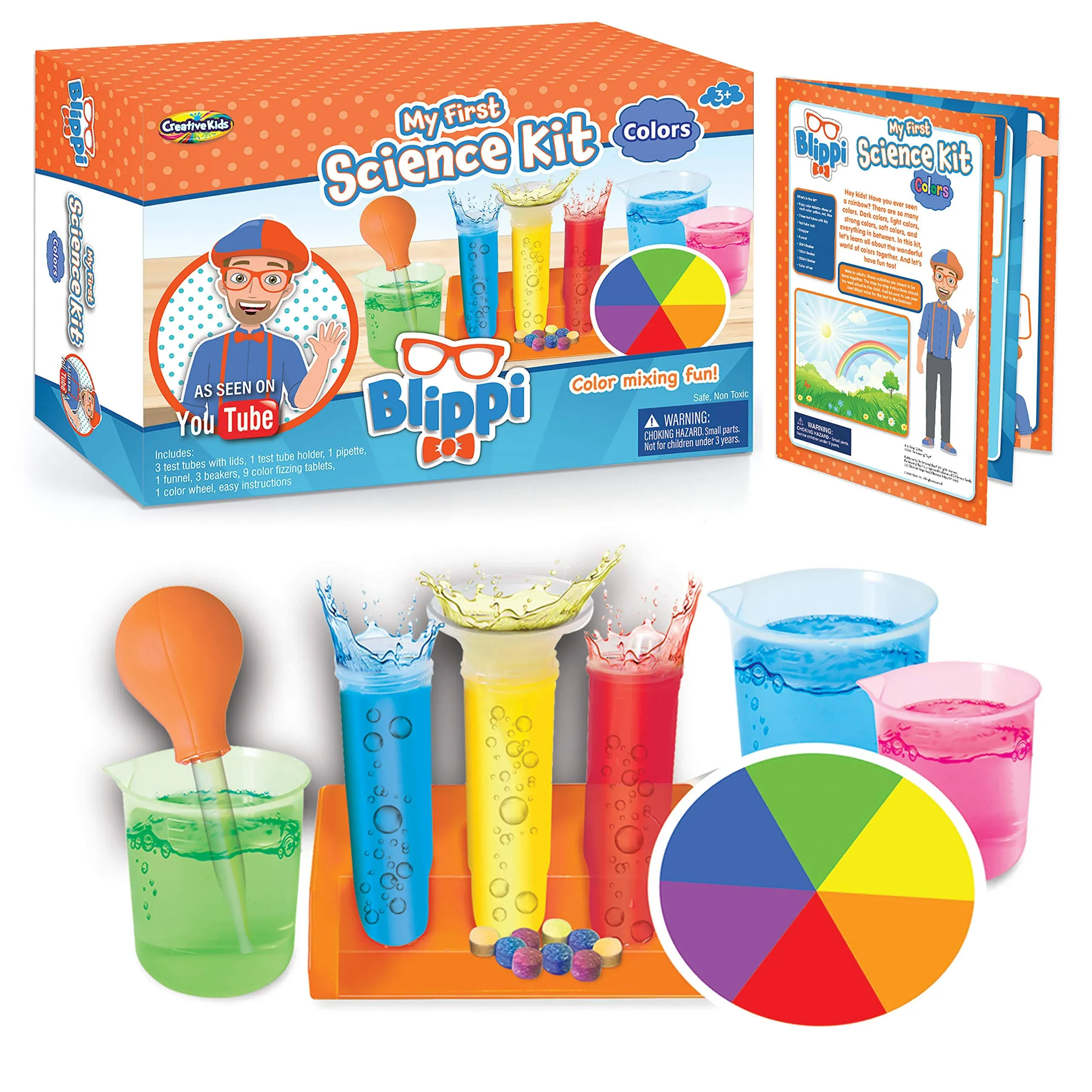 Blippi My First Science: Science Kit with Color Experiments - Educational