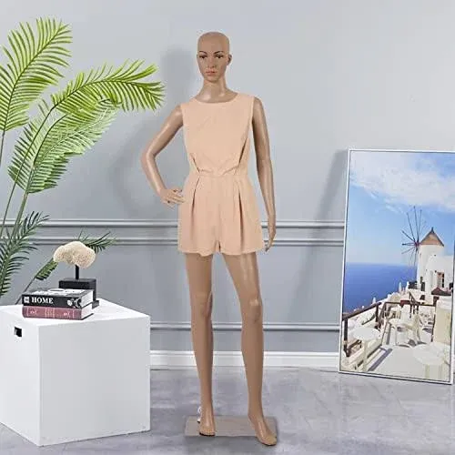 Female Mannequin 69'' Full Body Dress Form Manikin Torso Stand Molded w/Metal ...