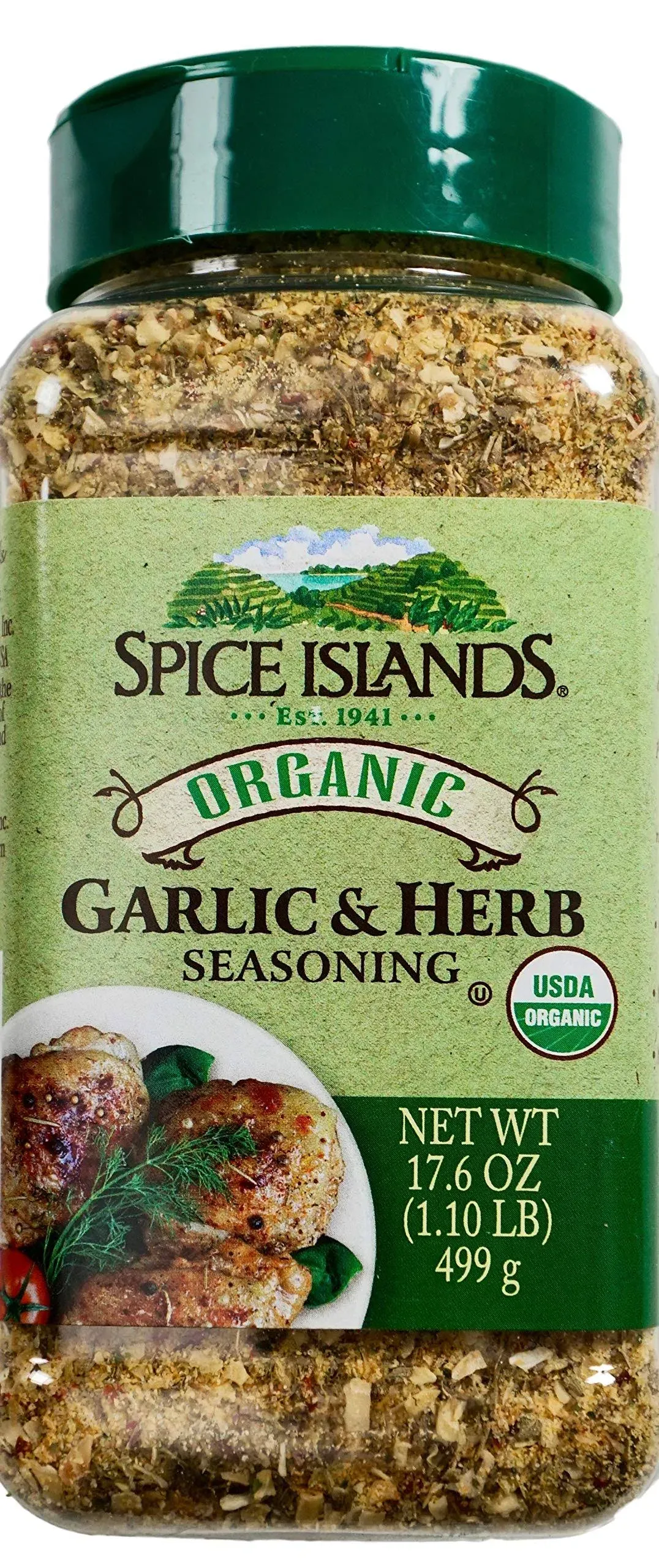 Spice Islands Garlic & Herb Seasoning Organic / 17.6 Ounce