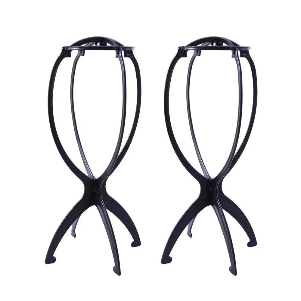 Portable 14.2 Inch Wig Head Oic Stands For   Black Travel Wiper Oic Stands For For Women   Set Of 2 Display Oic Stands For From Cn900986868, $10.05 | DHgate.Com