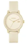 Women's L 12.12 Go Champagne Silicone Strap Watch 36mm