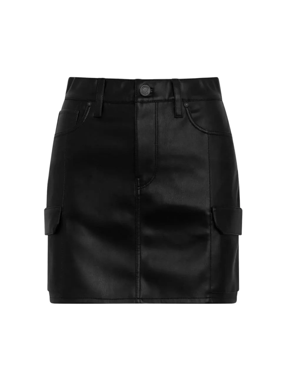 Shop Hudson Women's Cargo Viper Miniskirt In Black