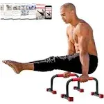 Rubberbanditz Parallette, Parallel Bars & Dip Station | At Home Gym Workout Equipment, L-Sit Bars & Calisthenics Equipment for Home. Perfect for Push Ups, Dips, Handstands & Gymnastics.