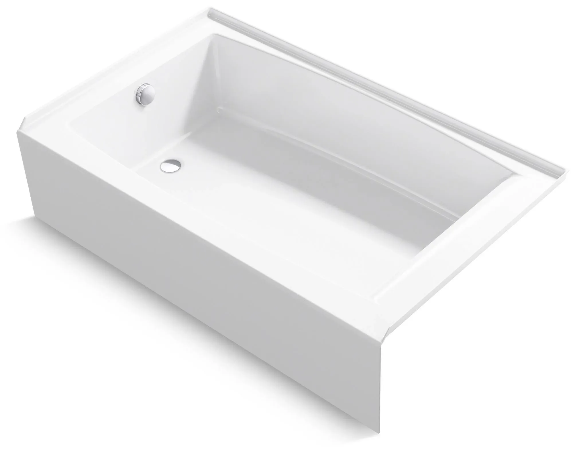 KOHLER K-26107-LA Entity 60" x 36" alcove bath with left drain