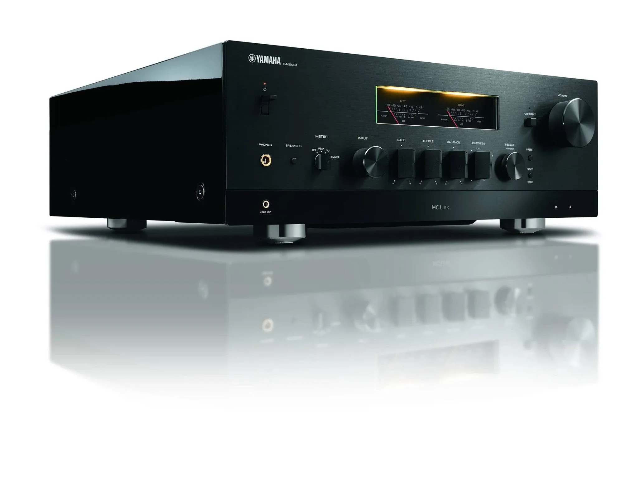 Yamaha Audio Yamaha R-N2000A Hi-Fi Network Receiver with Streaming, Phono and DAC – Black