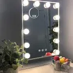 Hansong Large Hollywood Makeup Vanity Mirror with Lights Plug in Light Up Mirror