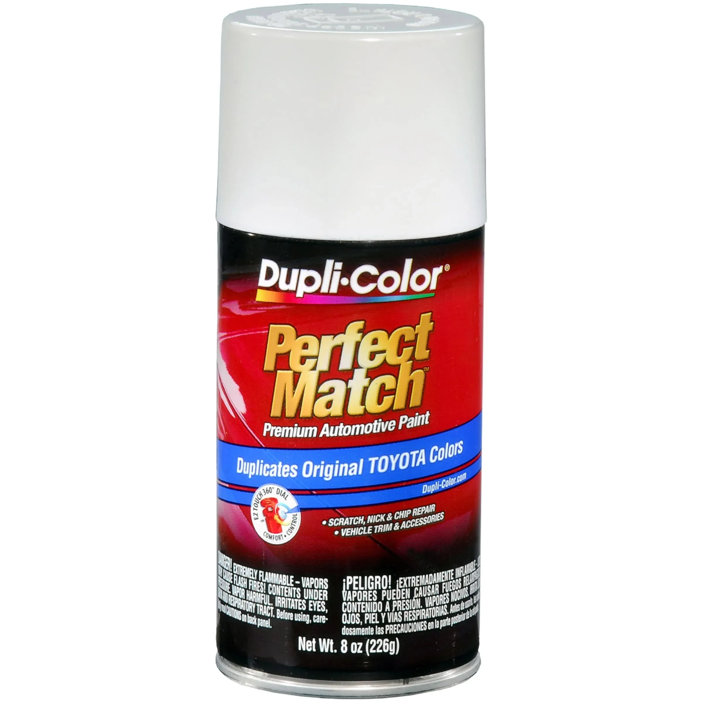 Dupli-Color Bty1556 Perfect Match 8 oz. Super White II Premium Aerosol Automotive ...