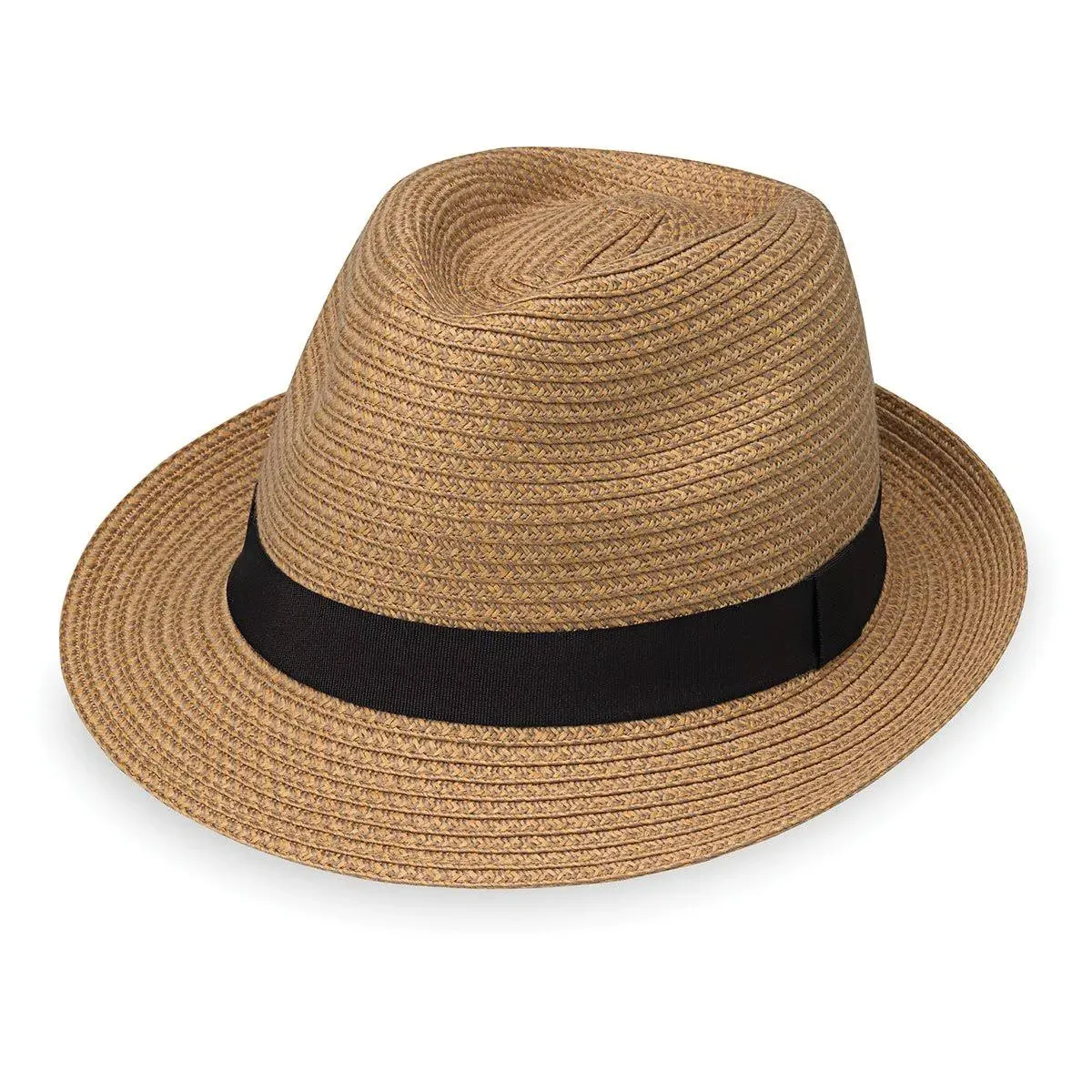 Wallaroo Hat Company – Men's Justin Trilby Fedora – Short Brim Sun Hat, Packable and Adjustable Sizing – Classic Sun Hat