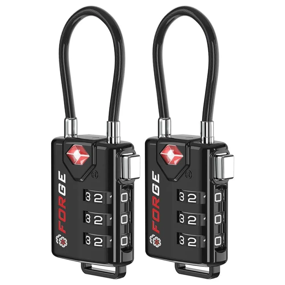 Forge TSA Approved Cable Luggage Locks