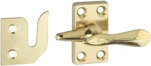 National Hardware N216127 V1978 Casement Fastener Solid Brass Finish