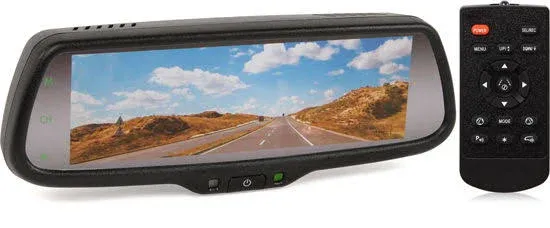 Replacement Rear-View Mirror with 7.3&#034; TFT-LCD Backup Camera Monitor and Wi-Fi