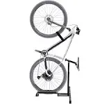 Qualward Vertical Bike Stand Floor Bicycle Rack Adjustable Upright Design, Space Saving for Living Room, Bedroom and Garage